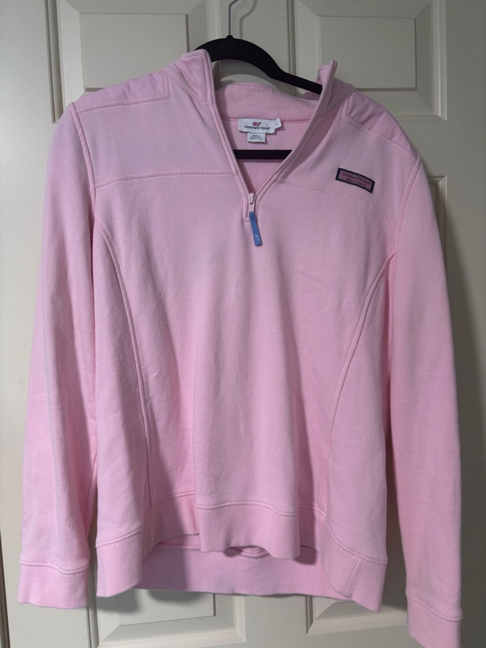 Vineyard Vines Light Pink Half-Zip Pullover